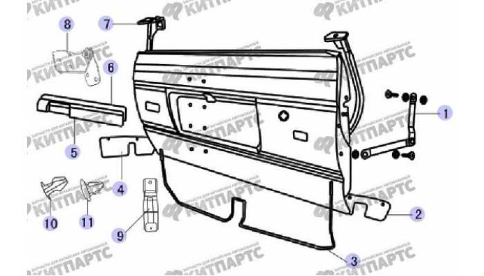 Уплотнитель двери багажника Great Wall Safe (SUV G5)