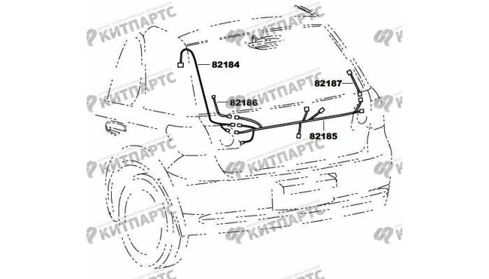 Жгут проводов двери задка FAW Vita