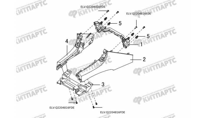 Кронштейн накладки центральной консоли Great Wall Hover H3